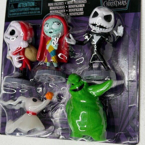 Nightmare Before Christmas Mini Figures Disney Jack Sally Zero Set - Picture 3 of 6